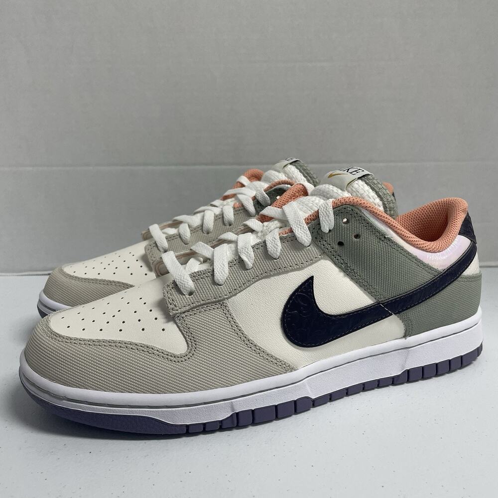 Nike Dunk Low SE NOLA HV5750 133 Size 10.5 White Green New Orleans Low Top Shoe